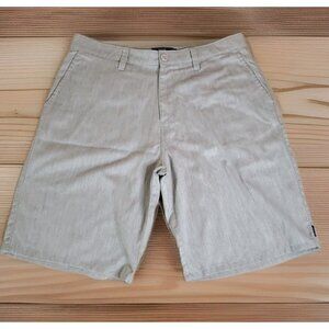RIP CURL Shorts Size 36 Mens Gray Chino Standard Fit Casual Comfort *Read
